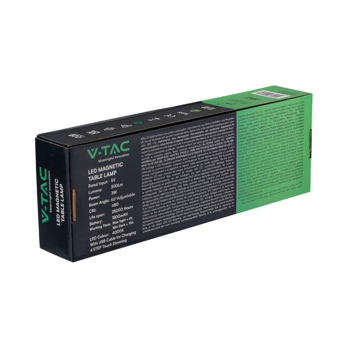 LED TABLE LAMP 4000K MAGNETIC WHITE V-TAC