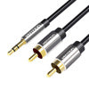 Cable Audio 3.5mm to 2x RCA Vention BCFBI 3m Black