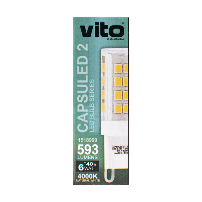LED CAPSULE G9 6W 4000K 593LM VITO