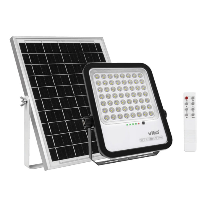 SOLAR LED SPOTLIGHT 6000K 3.2V 12AH WITH 5M CABLE VITO SAHARA