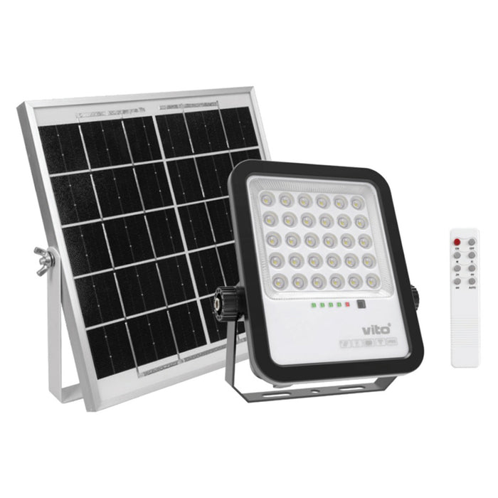 SOLAR LED SPOTLIGHT 6000K 3.2V 18AH WITH 5M CABLE VITO SAHARA