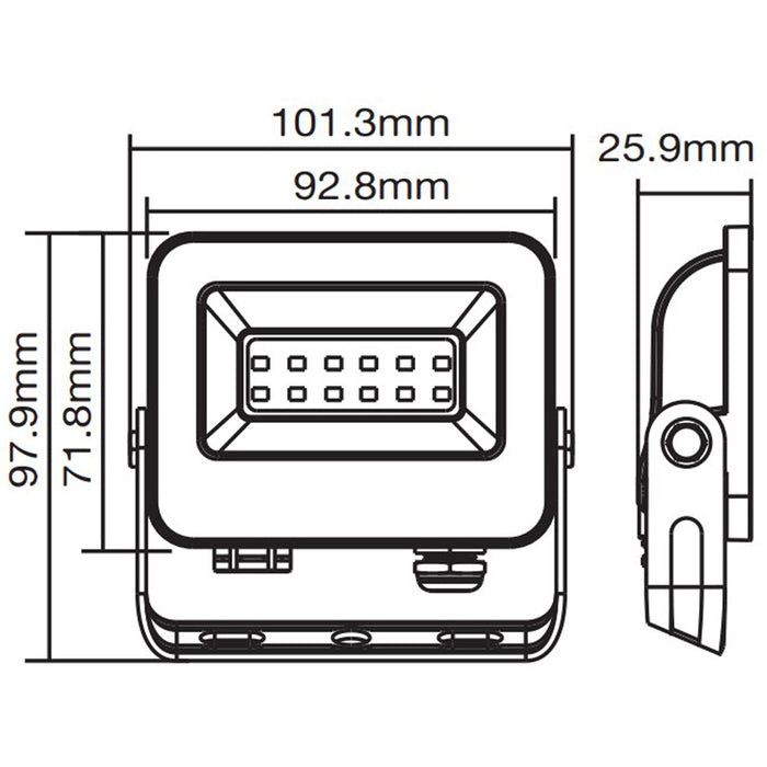 LED SPOTLIGHT 10W 6000K IP65 VITO SAVA