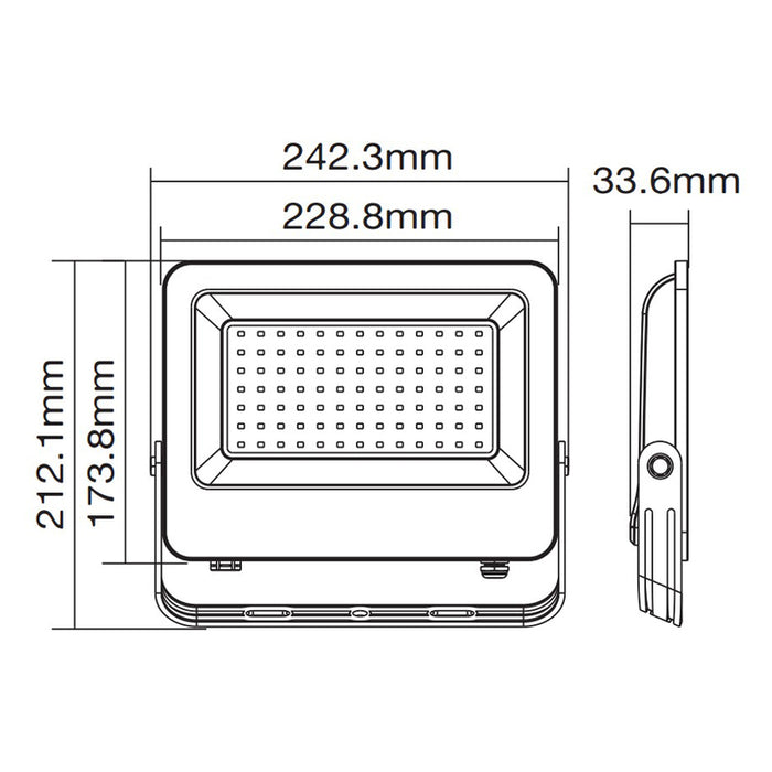 LED SPOTLIGHT 100W 4000K IP65 VITO SAVA
