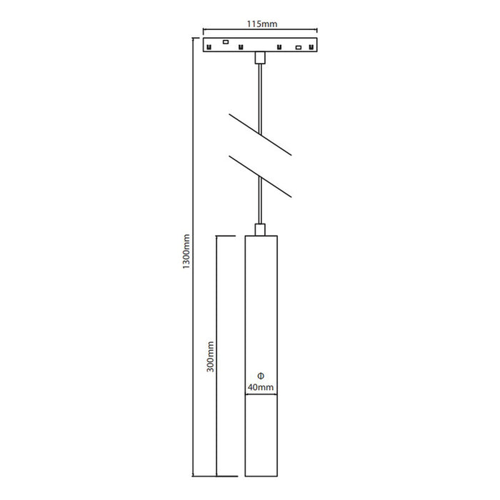 LED PENDANT 12W 4000K FOR MAGNETIC-RAIL MOUNTING VITO