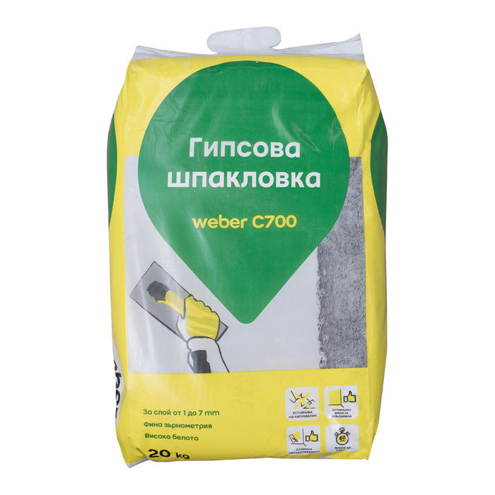 GYPSUM PUTTY WEBER C700