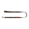 Waudog nylon dog leash, "NASA" pattern, 20 mm wide, 152-183 cm long
