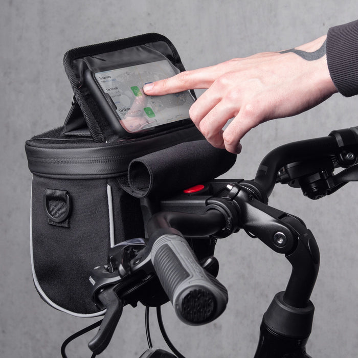 Wozinsky bicycle handlebar bag bike shoulder bag black (WBHBB-01)