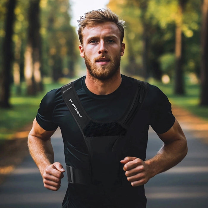 Wozinsky WKDB1 Reflective Running Vest - Black