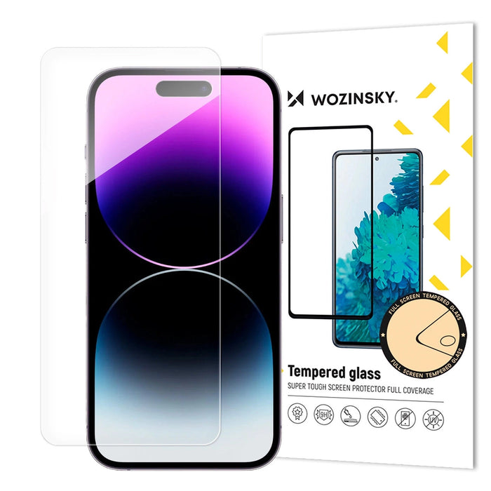 Wozinsky Full Cover Flexible Glass Hybrid Screen Protector for iPhone 16 Plus