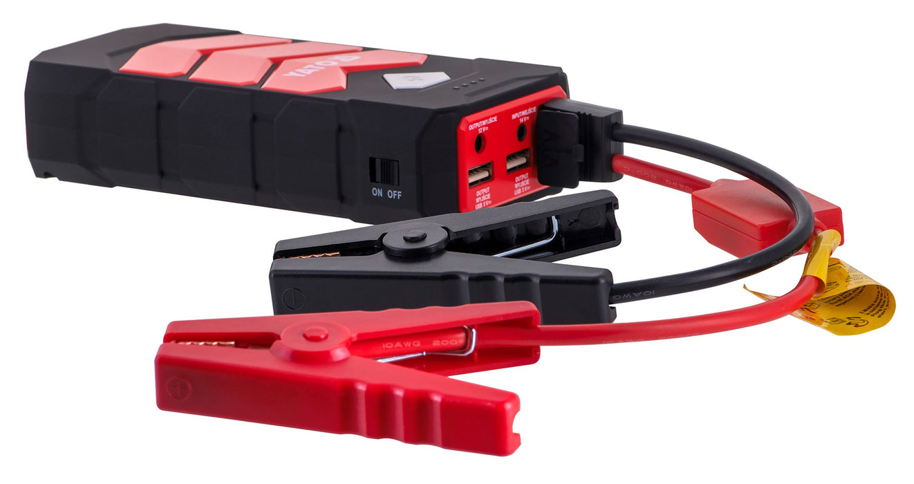 Car jump starter YATO YT-83081 car power bank 9000 mAh 9000 mAh Black, Orange