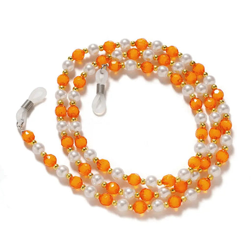 A chain for glasses beads an orange pendant - Other cell phone equipment<<<HurtelXML
