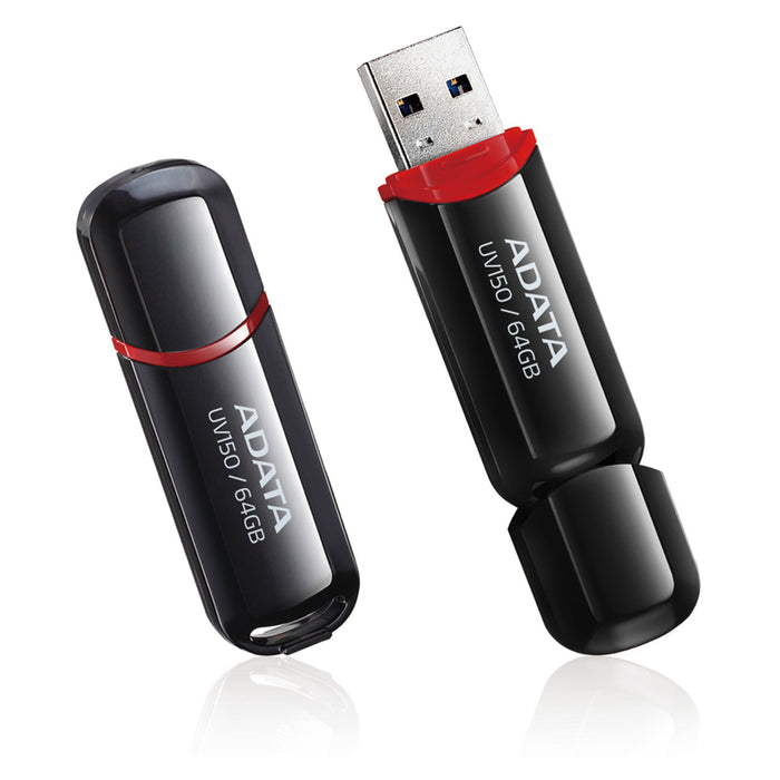 Adata 64GB UV150 USB 3.2 Gen1-Flash Drive Black