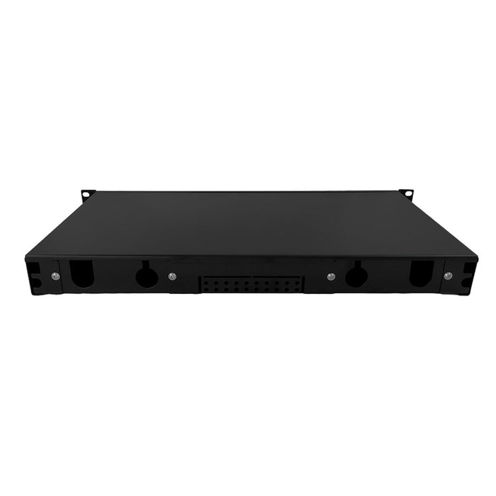 Alantec 12xSC simplex / 12xLC duplex 19" 1U telescopic fibre optic patch panel with mounting accessories