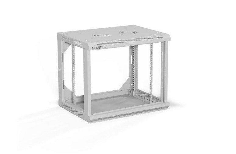 ALANTEC Racking cabinet 19" 9U 600x450, Grey FLAT PACK