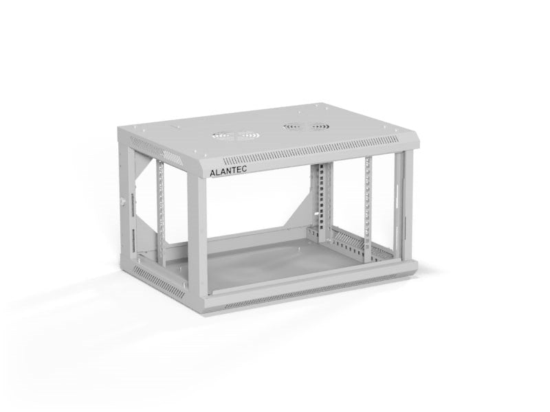 ALANTEC 19" 6U 600x450 wall-mounted cabinet, grey