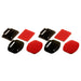 A set of flat and rounded mounting bases for GoPro DJI Osmo Action EKEN SJCam Insta360 sports cameras with 3M tapes - 2