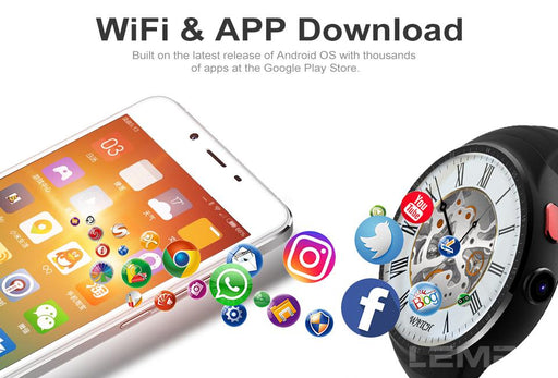 A smart watch camera LEMFO LES1 Android 5.1 MTK6580 1GB + 16GB - Smart Watches