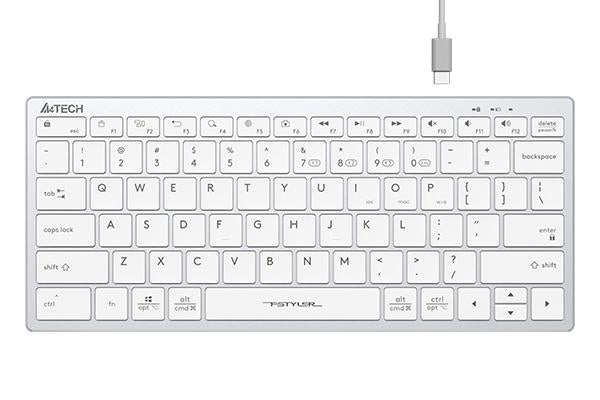 A4TECH FBX51C FStyler Wireless Keyboard White - Клавиатури<<<Компютърна