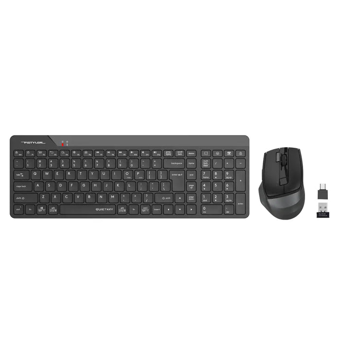 A4tech Fstyler FG2400Air 2 Wireless keyboard and mouse set black Cyrillic - Клавиатури<<<Компютърна периферия<<<ValiAPI
