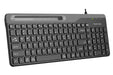 A4tech Fstyler FK25 Wired Keyboard Phone Stand Cyrillic Black - Клавиатури<<<Компютърна периферия<<<ValiAPI