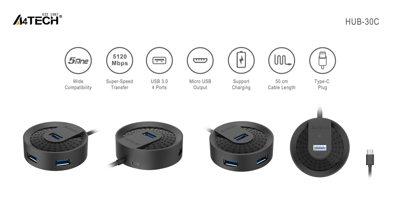 USB hub A4tech HUB-30C
