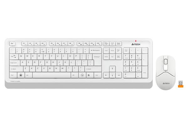 Keyboard and mouse set A4TECH Fstyler FG1012, Wireless, White