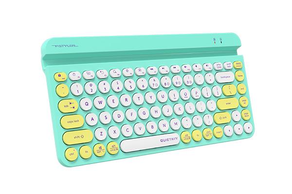A4tech Fstyler FBK30 Wireless Keyboard, Bluetooth, 2.4G, Phone Stand, Cyrillic, Avocado