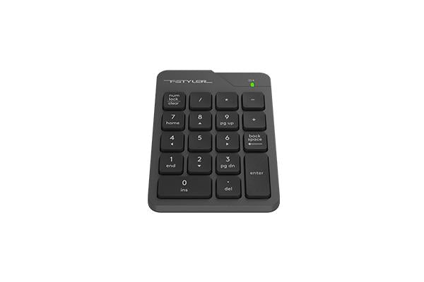 A4tech Digital Wireless 2.4Ghz Keyboard FGK21C, Black, LiIon Battery, USB-C Charging
