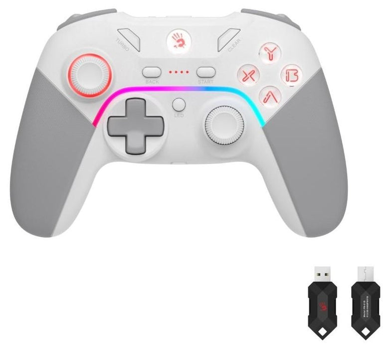 A4tech Bloody GPW70 Gaming Controller, Wired and Wireless, RGB, White