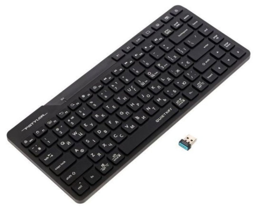 A4tech FBK26C AS Fstyler wireless mini silent keyboard, Multi-mode, rechargeable battery, USB, Cyrillic