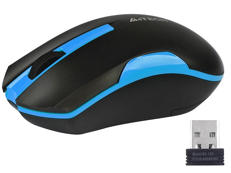 Wireless Mouse A4 Tech G3-200N Black/Blue 1000 dpi