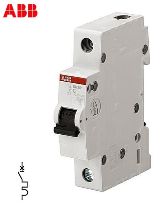 AUTOMATIC CIRCUIT BREAKER 6A SINGLE-POLE ABB SH201-C6, 1P