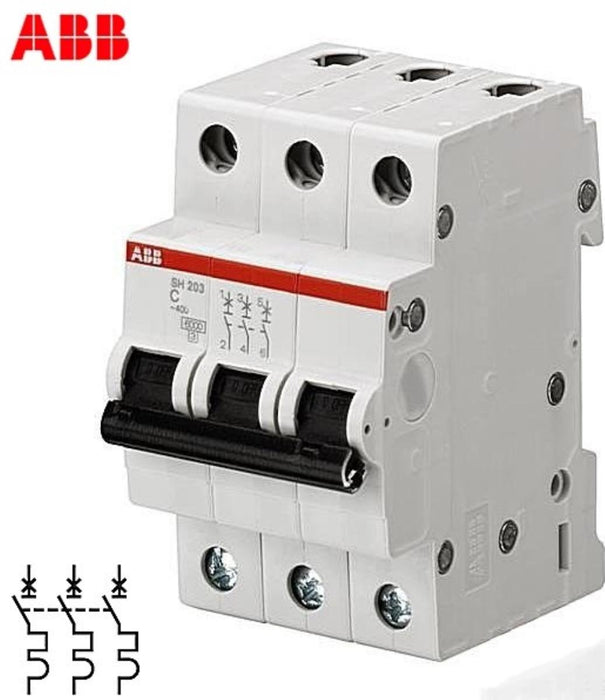 CIRCUIT BREAKER 3P 20A WITH 6KA ABB