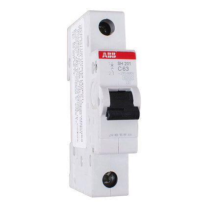 AUTOMATIC CIRCUIT BREAKER 63A SINGLE-POLE ABB SH201-C2, 1P