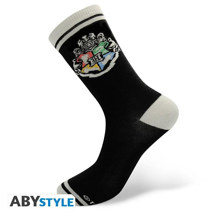 ABYSTYLE HARRY POTTER Black & Gray Hogwarts Socks
