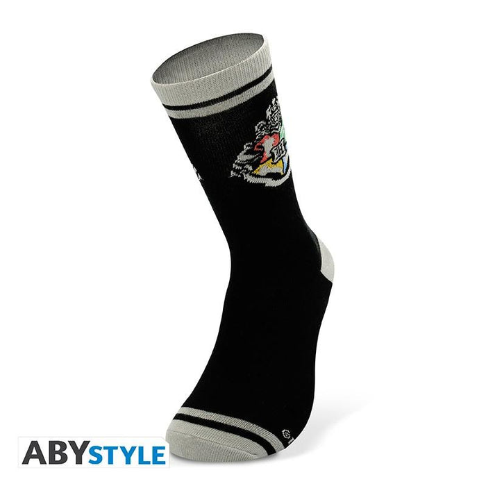 ABYSTYLE HARRY POTTER Black & Gray Hogwarts Socks