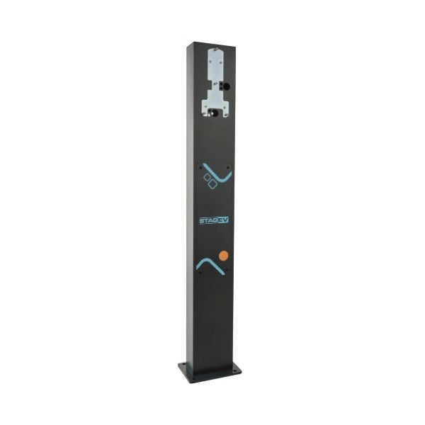 Single post for STAG EV charger with socket