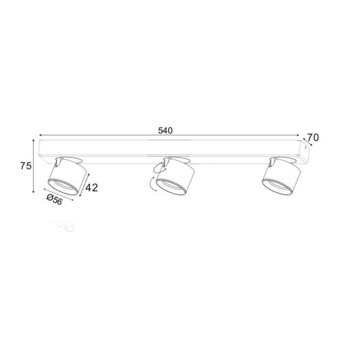 LED SPOT PLUTO 15W 3000K WHITE