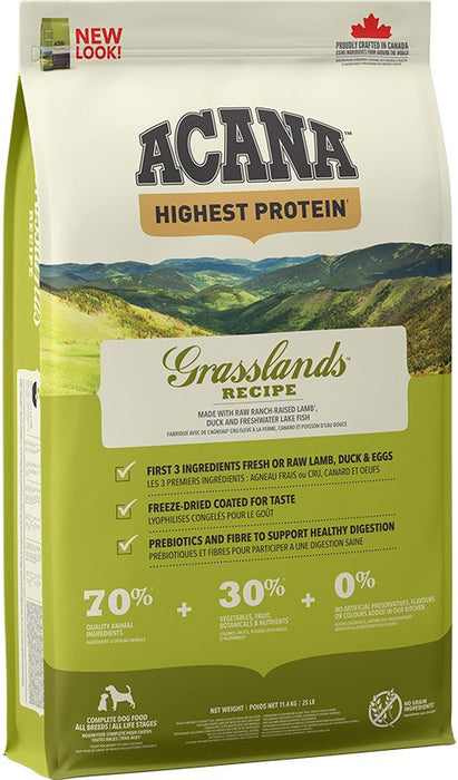 ACANA Highest Protein Grasslands - dry dog food - 11,4 kg