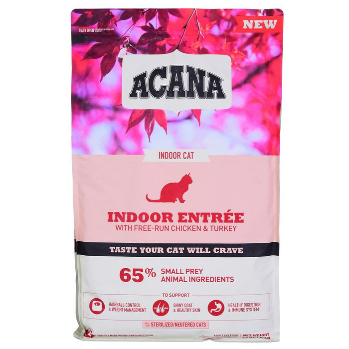 Cat food Acana Indoor Entrée Adult Chicken Turkey Fish Rabbit 4,5 Kg