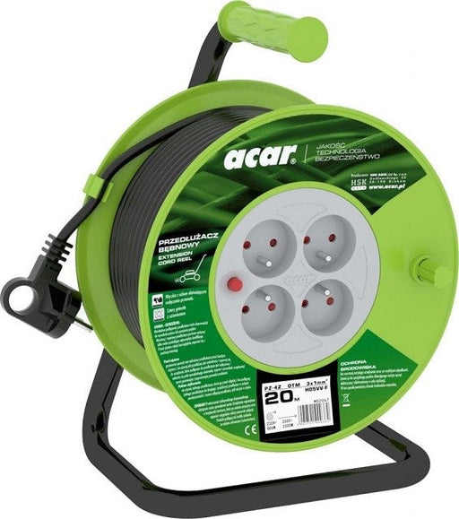 Acar PZ-4Z/OTM H05VV-F 3G1.0 20M Retractable extension cable - Drum extension cordsNEL-PRZ<<<Electric