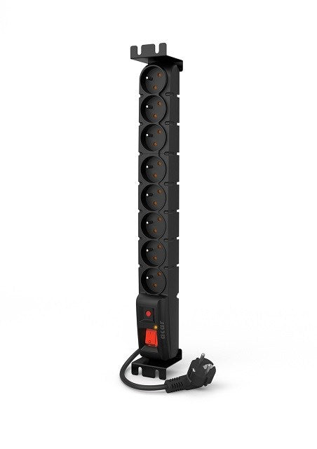 Acar S8 FA RACK power strip (5m; black) - Power stripsLIP-LIS<<<Slats and extension cordsLIP<<<ActionPL
