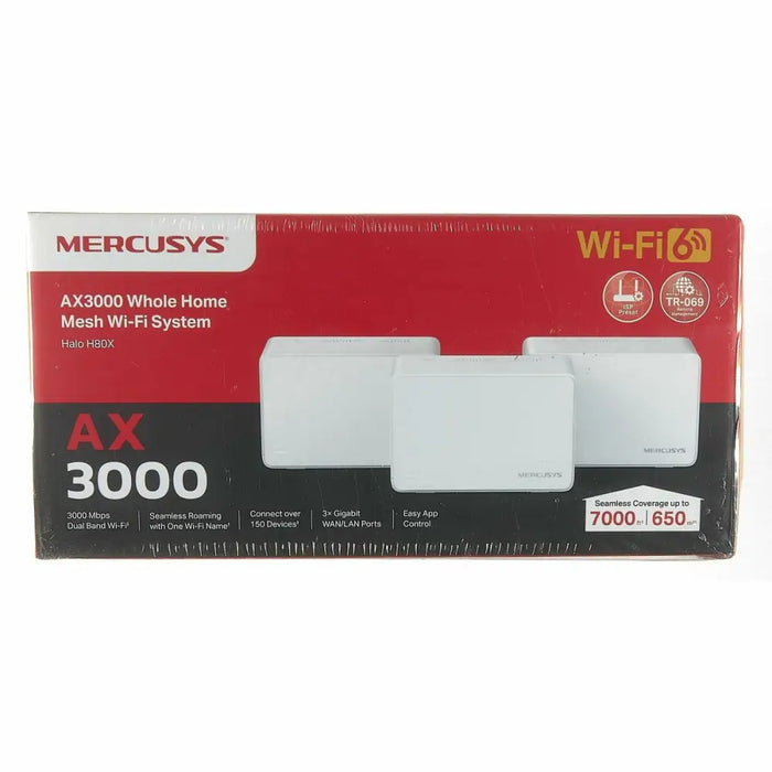 Access point Mercusys Halo H80X(3-pack) White - Точки за Достъп<<<Компютър Мрежи и компоненти<<<Компютри|