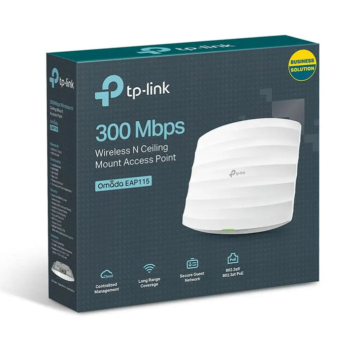 Access point TP-Link EAP115 White Black 300 Mbit/s - Компютър Мрежи и компоненти<<<Компютри|