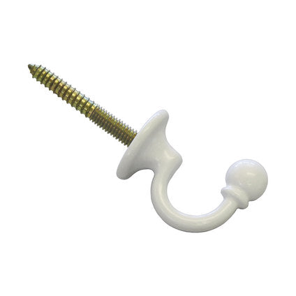 ACCESSORY HOOK BAROQUE 3 CM WHITE - Декоративни елементи<<<Корнизи щори и пердета<<<Мебели и интериор<<<Praktiker