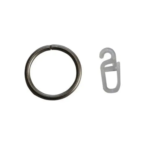 ACCESSORY METAL RING WITH HOOK F19 GENKOVSKI NICKEL MAT 10 pcs. - Аксесоари за корнизи<<<Корнизи щори и