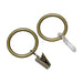 ACCESSORY RING WITH HOOK GARDINIA EUROPE BRASS ANTIQUE 10 PCS. - Аксесоари за корнизи<<<Корнизи щори и пердета<<<Мебели