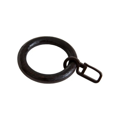 ACCESSORY RING WITH HOOK GENKOVSKI DARK WALNUT 10 PCS. - Аксесоари за корнизи<<<Корнизи щори и пердета<<<Мебели и