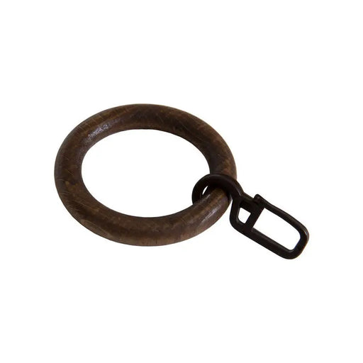 ACCESSORY RING WITH HOOK GENKOVSKI WALNUT 10 PCS. - Аксесоари за корнизи<<<Корнизи щори и пердета<<<Мебели и