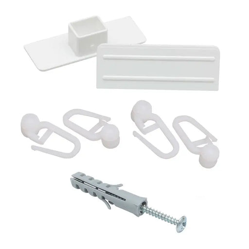 ACCESSORY SET FOR ONE-CHANNEL KARPOL 200 CM - Аксесоари за корнизи<<<Корнизи щори и пердета<<<Мебели и